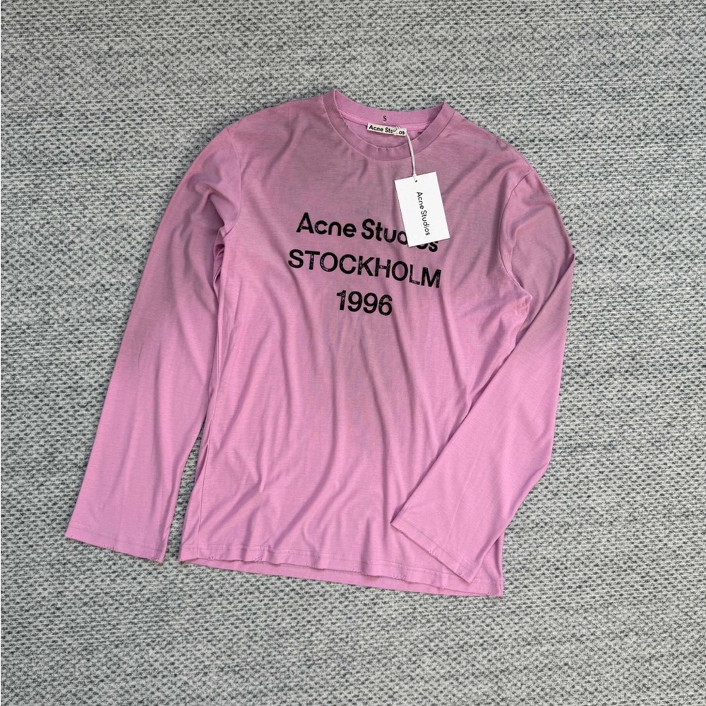 Acne Studios Men's Long Sleeve Tee in Pink